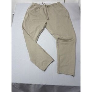 Adidas BEIGE Jogger Pants Athletic Track Sweatpants ALL SZN XL Leg Zipper